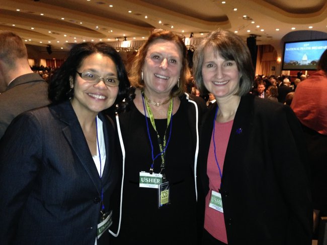 Kimberlyn Leary with two other 2014-2015 Fellows, Colleen Leners and Marian Grant.